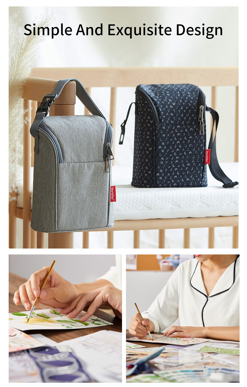 Insun-赤ちゃんの母乳断熱袋,ポータブルサーマルバッグ, - Food Storage To Keep Warm のレビューと価格