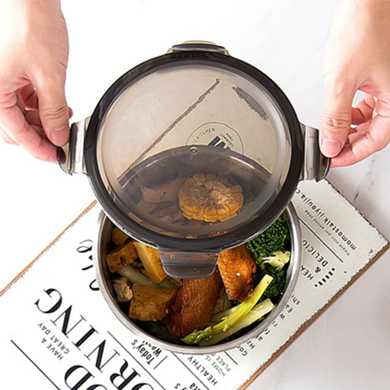 蓋付きステンレス鋼弁当箱、食品容器、鮮度保存ボックス、家庭用 - Food Storage With Colander のレビューと価格