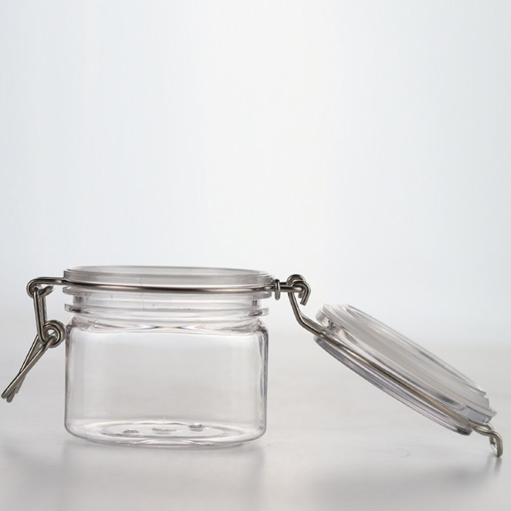 2 個の密封された保存瓶透明蜂蜜ボトル多機能キッチン容器食品 - Food Storage Jars Plastic のレビューと価格