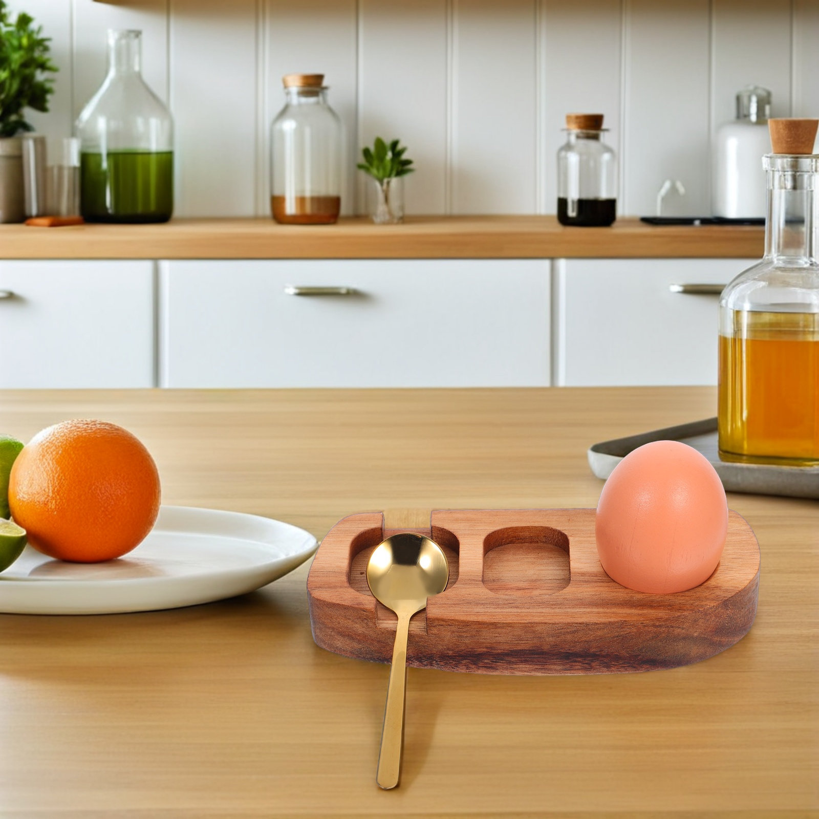 木製卵収納ボックス カウンタートップオーガナイザーホルダー  - Egg Storage Holder のレビューと価格