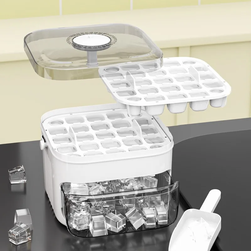 食品グレードの熱い氷用製氷皿バケツ、プレス式製氷皿、冷蔵庫用 - Food Storage Frozen のレビューと価格