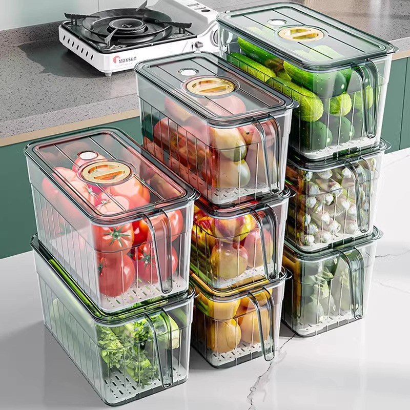 冷蔵庫整理収納ボックス、卵、果物、野菜、食品グレードの収納小 - Food Storage Cabinet のレビューと価格