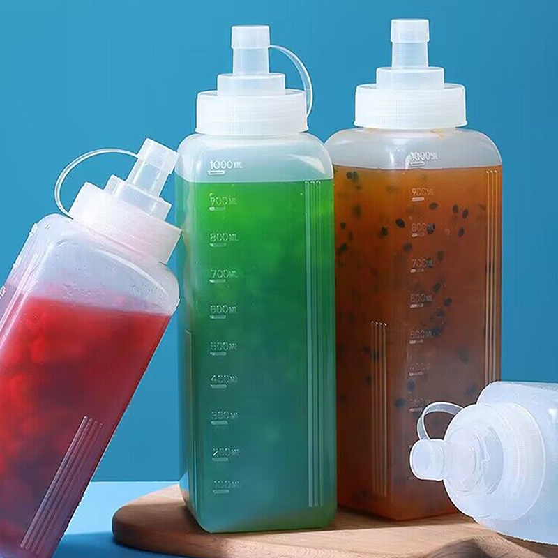 600/800/1000MLスクイーズ式調味料ディスペンサー - Salad Dressing Bottle のレビューと価格