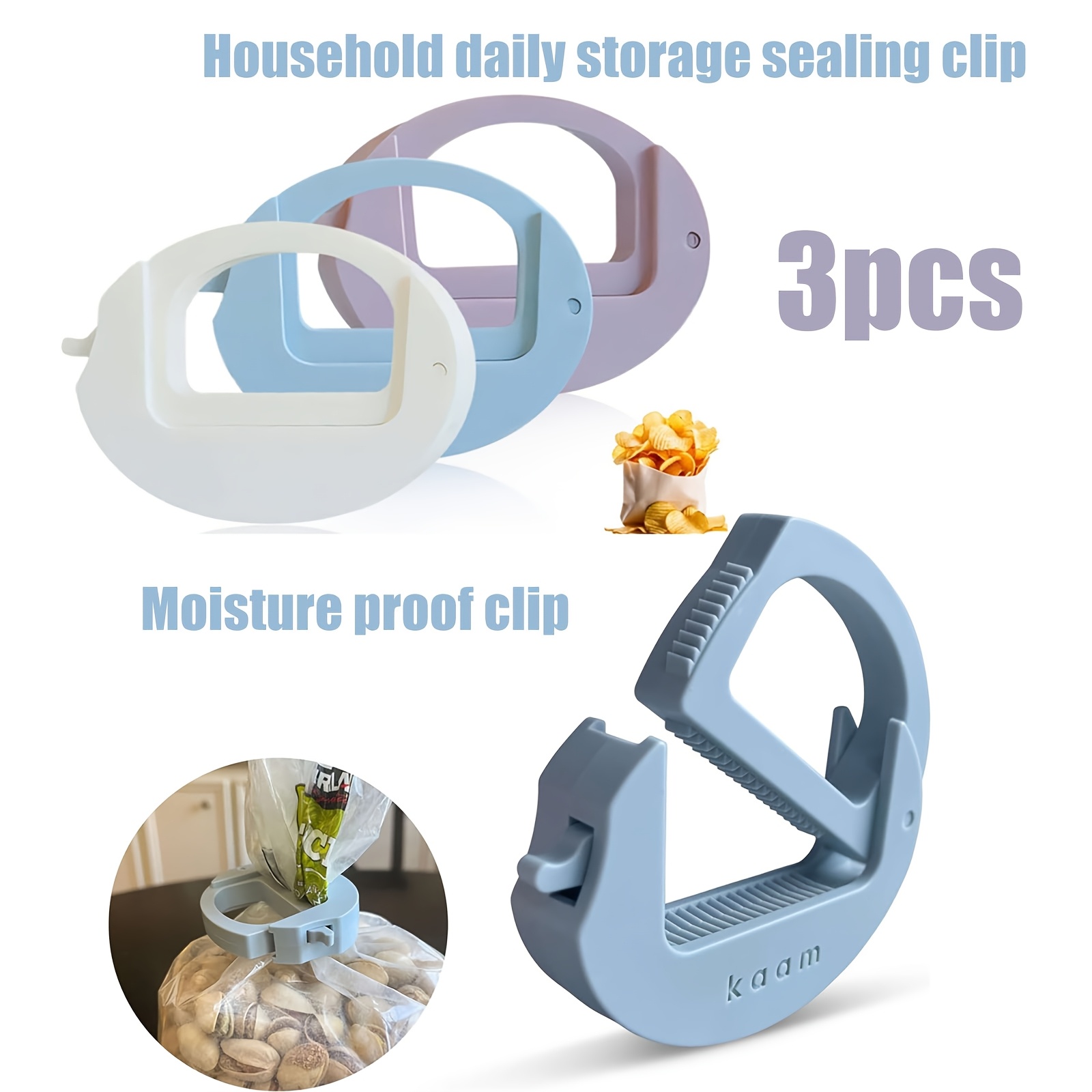 日常家庭用の新しい安全クリップ、食品保存用シーリングクリップ - Food Storage Food Safety のレビューと価格