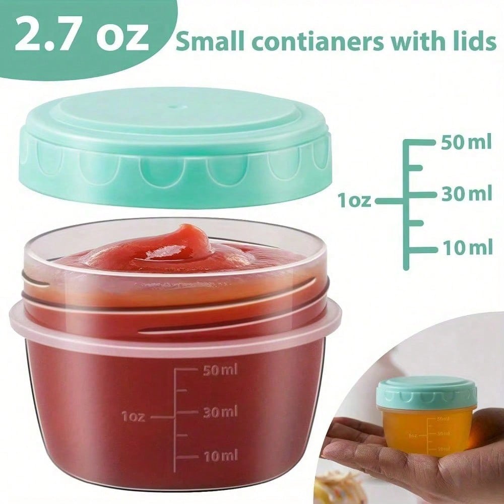1～6個パック 2.7オンス サラダドレッシング容器 蓋付き - Salad Dressing Bottle のレビューと価格