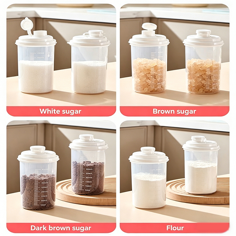 蓋付き気密食品保存容器 砂糖ディスペンサー 黒糖・塩・小麦粉 - Food Storage Containers With Lids のレビューと価格