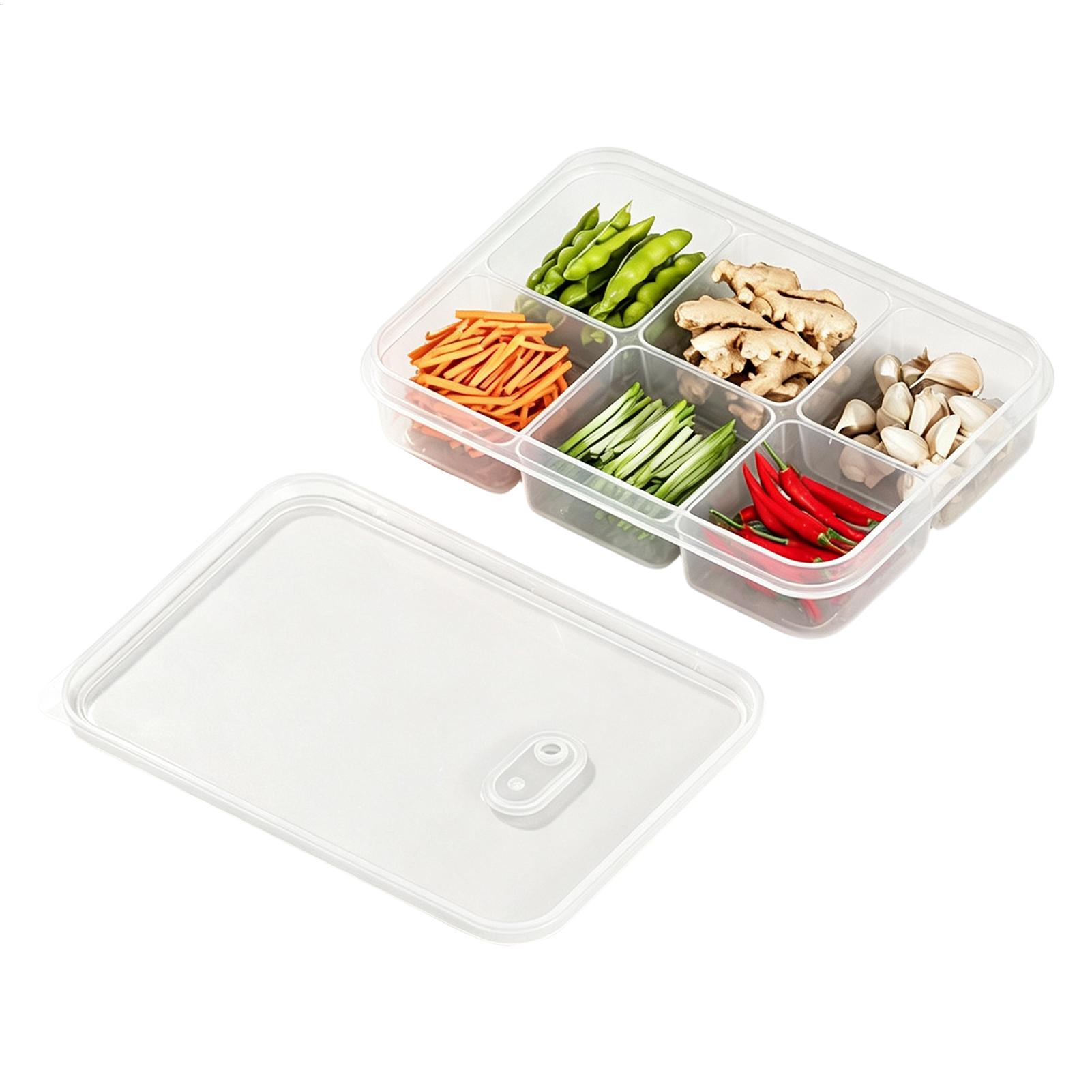 1PC 冷蔵庫収納ボックス肉野菜鮮度保持収納ボックス透明食品 - Food Storage Jars Plastic のレビューと価格