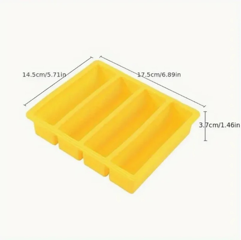 1Pc シリコーン冷凍トレイ蓋付き 4 グリッド収納ボックス - Food Storage Frozen のレビューと価格
