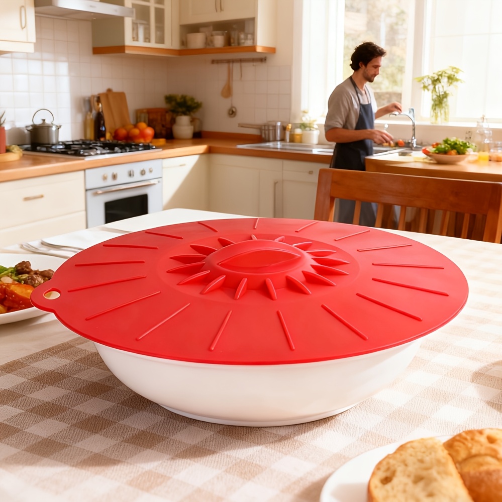 5ピースシリコン蓋、耐熱電子レンジ用防滴蓋、シリコン鍋蓋、カ - Food Storage With Colander のレビューと価格