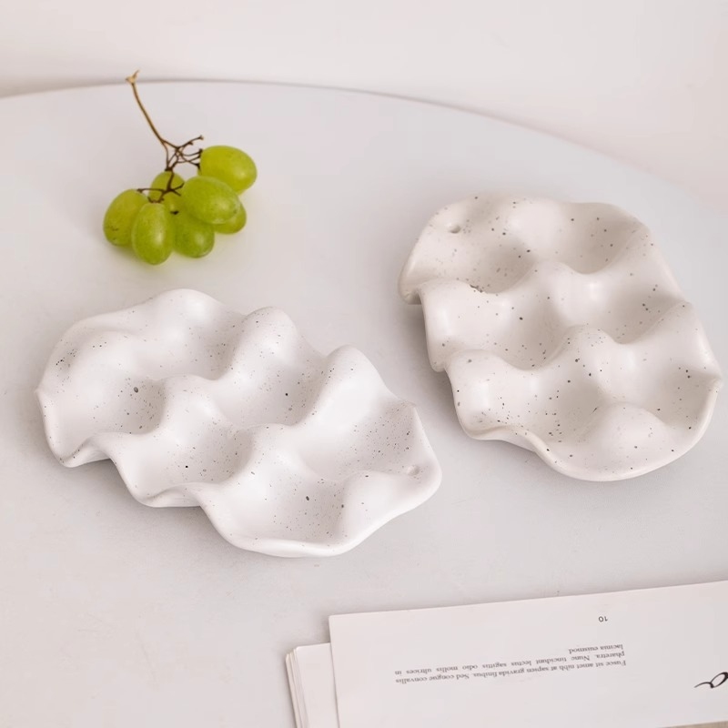 シンプルなセラミック製の卵ホルダー収納ボックス、キッチン用、 - Egg Storage Holder のレビューと価格