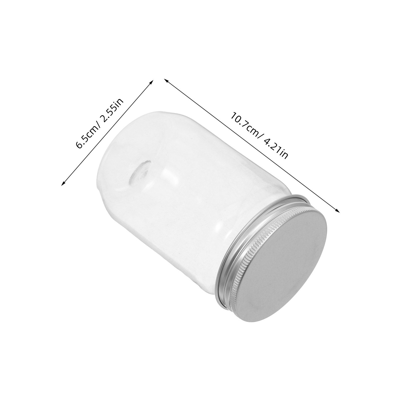 6個入り透明プラスチック製メイソンジャー、気密蓋付き、透明食 - Food Storage Containers With Lids のレビューと価格