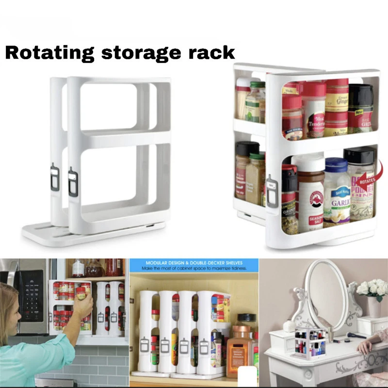 多層回転式収納ラック、収納ラックキャビネット、食品収納ラック - Food Storage In Cabinets のレビューと価格