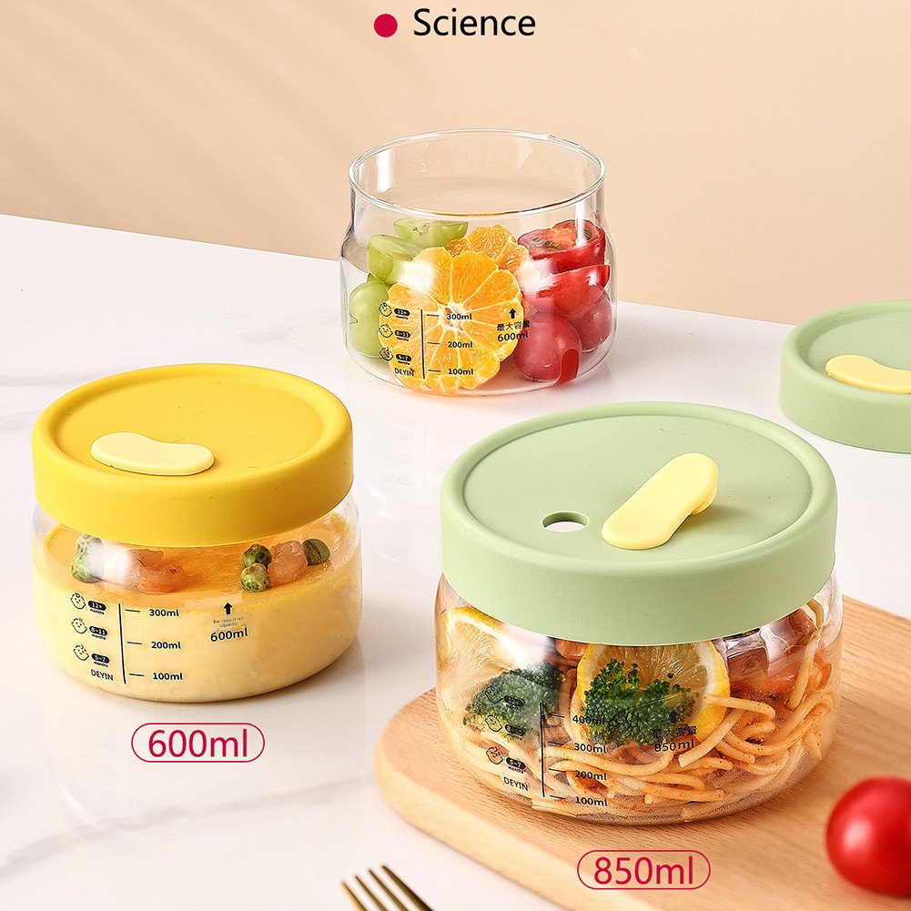 ガラス食品保存容器気密漏れ防止フードボウル弁当弁当箱電子レン - Food Storage Cabinet のレビューと価格