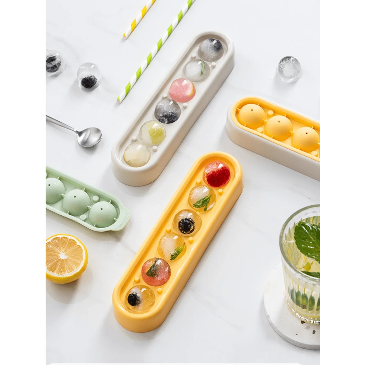 1個の丸型アイスホッケー型、シリコン製食品グレード冷凍アイス - Food Storage Frozen のレビューと価格