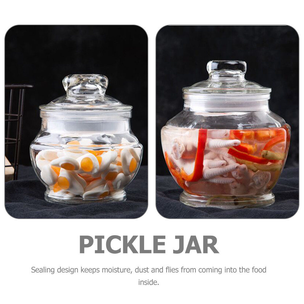 高品質密閉ガラス保存容器 大容量 ピクルス、穀物、コーヒー豆 - Food Storage Jar Glass のレビューと価格