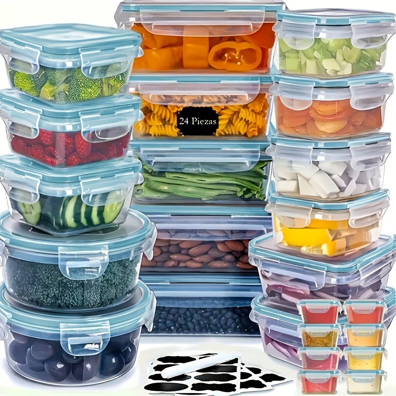 48個入り BPAフリー食品保存容器セット – キッチン、パ - Food Storage With Colander のレビューと価格