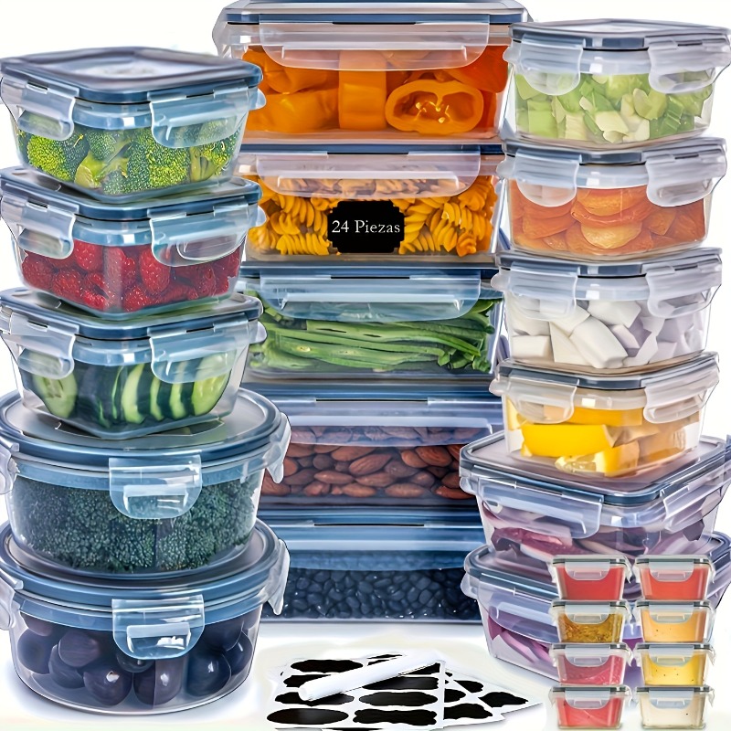 48個入り BPAフリー食品保存容器セット – キッチン、パ - Food Storage With Colander のレビューと価格