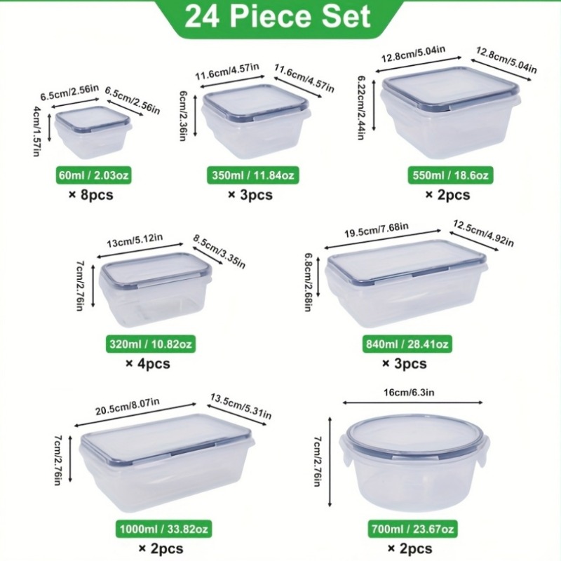 48個入り BPAフリー食品保存容器セット – キッチン、パ - Food Storage With Colander のレビューと価格