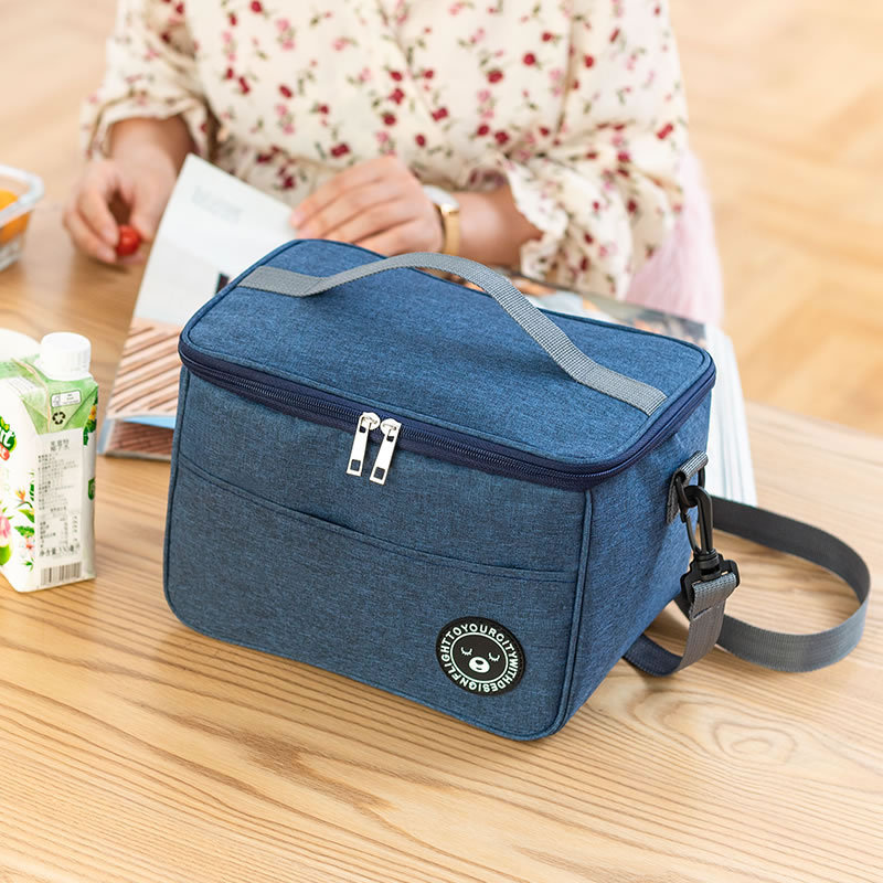 正方形の断熱ランチバッグアルミホイル厚みのある弁当箱コンテナ - Food Storage To Keep Warm のレビューと価格