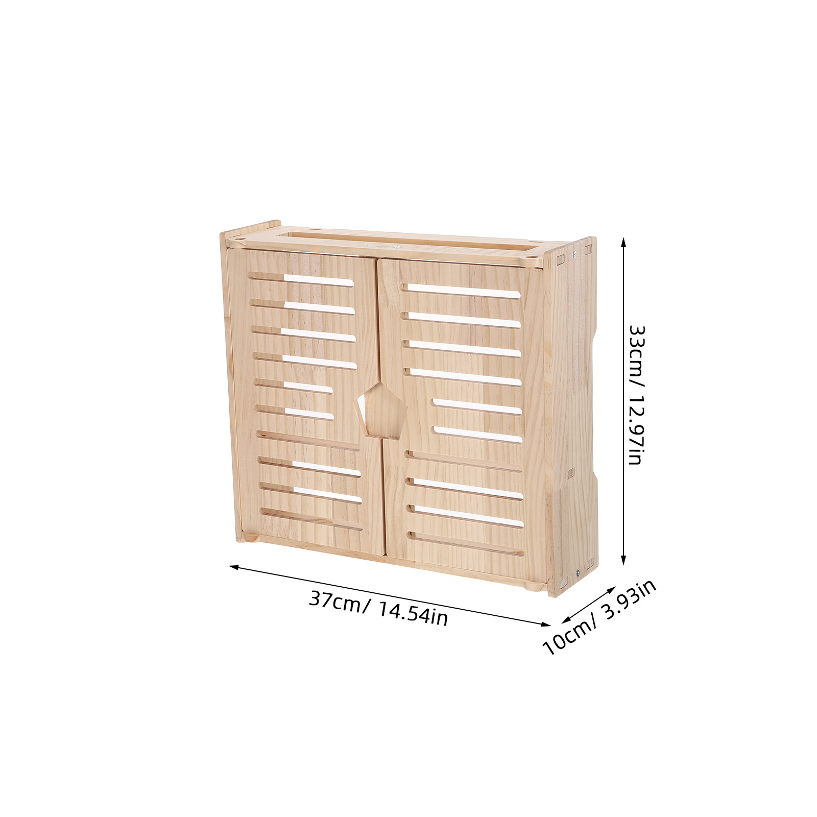 天然木製ルーター収納キャビネット 壁掛け式WiFiオーガナイ - Food Storage In Cabinets のレビューと価格