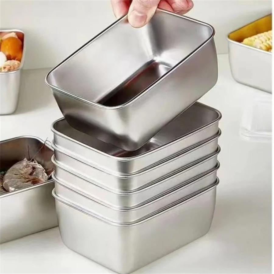 1/3/5 個ステンレス鋼食品収納ボックス鮮度保持ボックス蓋 - Food Storage Containers With Lids のレビューと価格