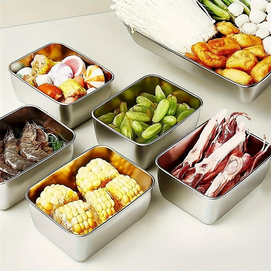 1/3/5 個ステンレス鋼食品収納ボックス鮮度保持ボックス蓋 - Food Storage Containers With Lids のレビューと価格