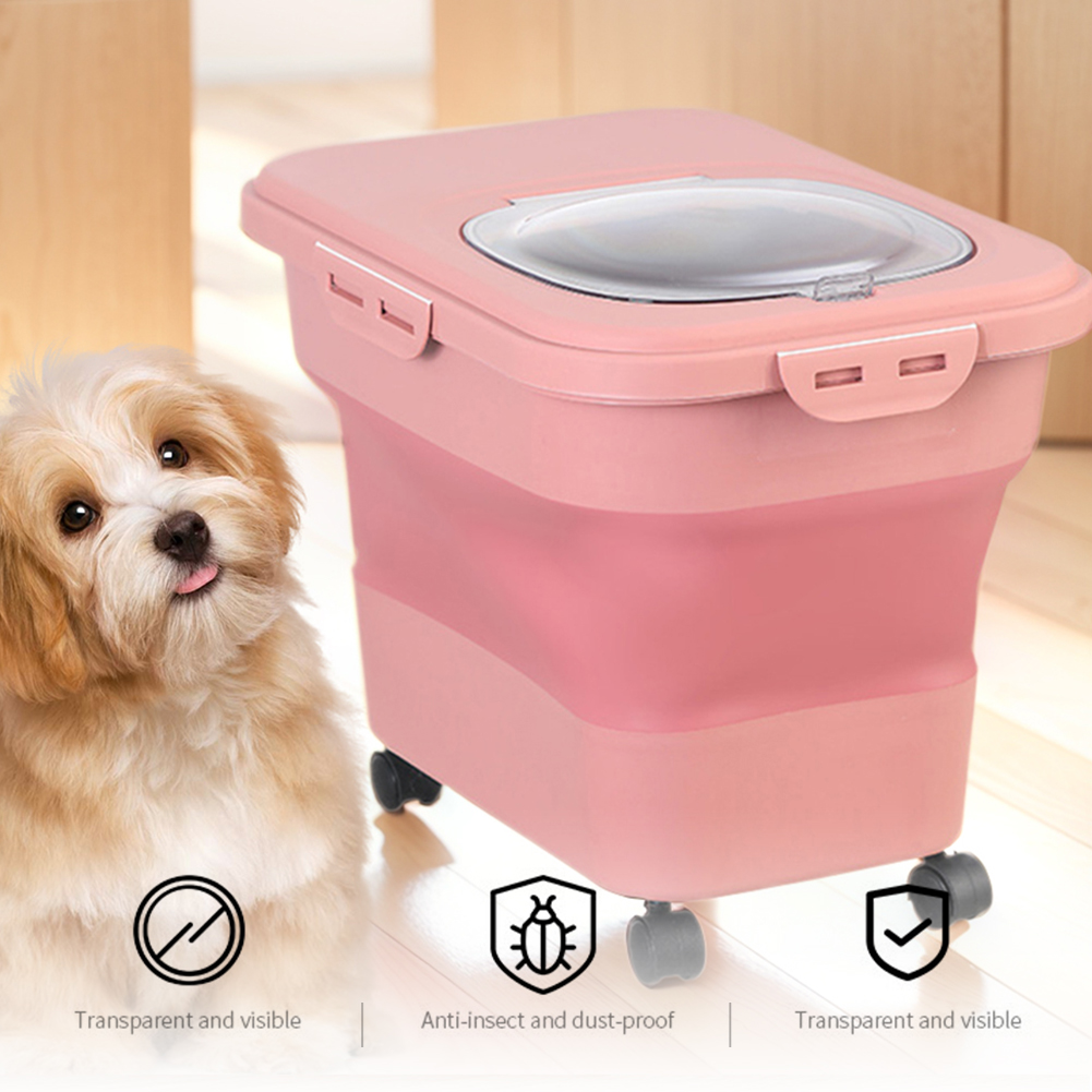折りたたみ式ドライキャットフードボックス 20-30LB 折 - Food Storage With Colander のレビューと価格