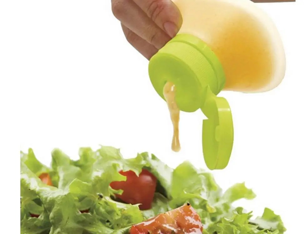 シリコーン醤油ボトルスクイーザサラダポットシンプルなポータブ - Salad Dressing Bottle のレビューと価格