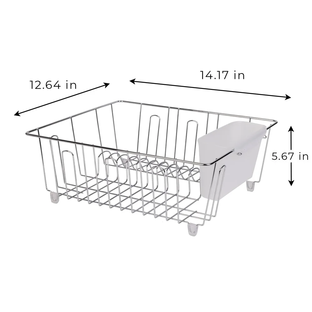 小型ワイヤー食器乾燥ラック キッチンオーガナイザー カトラリ - Food Storage Organiser のレビューと価格