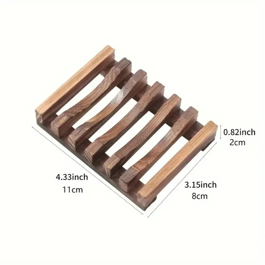 木製石鹸置き シャワー/バスルーム用、水切り設計で石鹸を乾燥 - Food Storage Organiser のレビューと価格