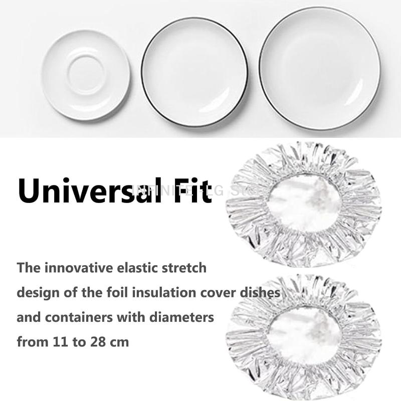 20 個食品グレードのアルミ箔フィルム断熱カバーテーブル食品 - Food Storage Aluminum のレビューと価格
